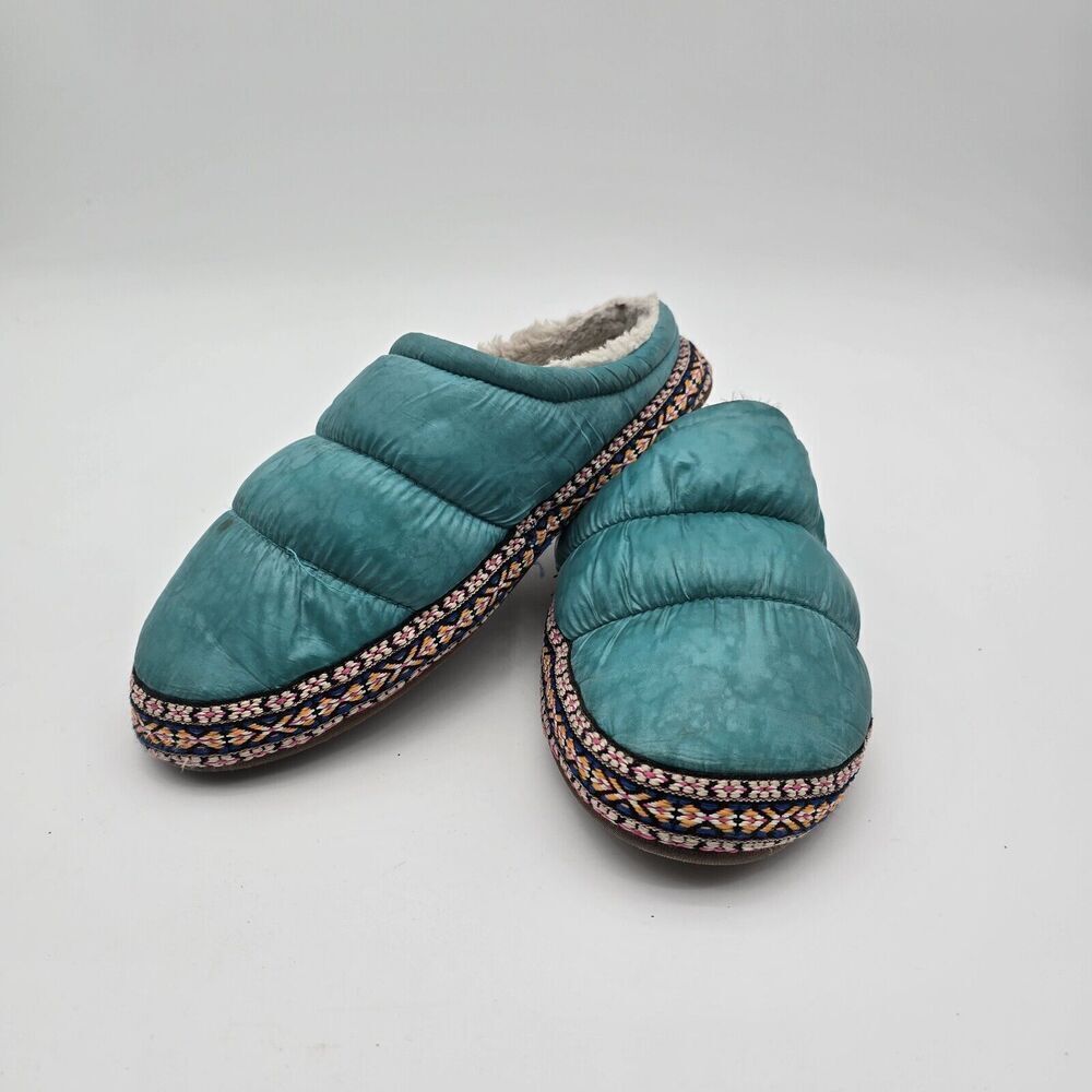 Ariat Slippers Womens XL 9.5 10 Blue Puffer Crius Insulated Synthetic Quilted - Picture 1 of 10